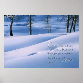 Isaiah 1:18 Inspirational Poster