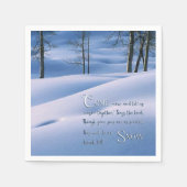 Isaiah 1:18 Inspirational Serviette (Vorderseite)