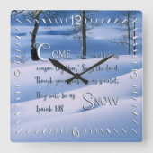 Isaiah 1:18 Uhr der Wand auf dem Inspirationsplatz (Vorderseite)