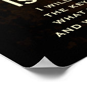 Isaiah 22:22 Schlüssel zum House of David Bible Ve Poster (Ecke)