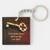 Isaiah 22:22 Schlüssel zum House of David Bible Ve Schlüsselanhänger (Rückseite)