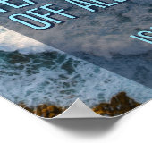 Isaiah 25:8 Bibelverse Poster (Ecke)