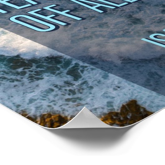 Isaiah 25:8 Bibelverse Poster (Ecke)