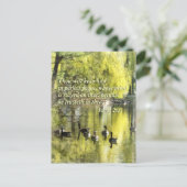 Isaiah 26-3 Du behalte ihn in vollkommener Ruhe Postkarte (Stehend Vorderseite)