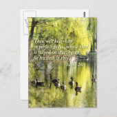 Isaiah 26-3 Du behalte ihn in vollkommener Ruhe Postkarte (Vorne/Hinten)