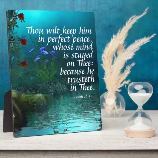 Isaiah 26:3 fotoplatte (Seite)