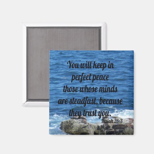 Isaiah 26:3 magnet (Vorderseite/Rückseite)