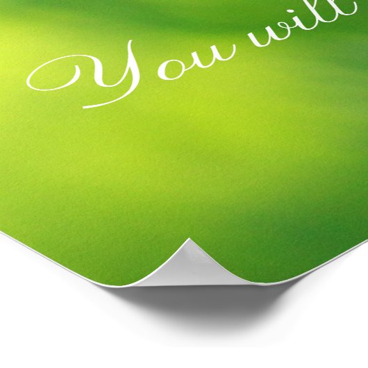 Isaiah 26:3, Orangenmohn Poster (Ecke)