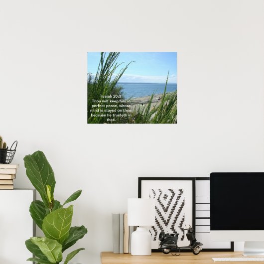 Isaiah 26:3 Poster (Heimbüro)