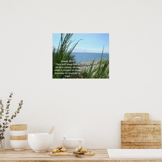Isaiah 26:3 Poster (Küche)