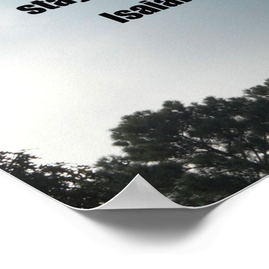 Isaiah 26:3 poster (Ecke)