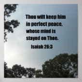 Isaiah 26:3 poster (Vorne)