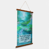 Isaiah 26:3 wandteppich mit holzrahmen (Gewinkelt)