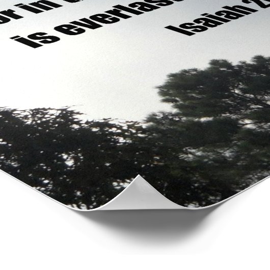 Isaiah 26:4 poster (Ecke)
