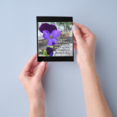 Isaiah 26v3 - Perfect Peace - Blume Flyer (Gruppe)