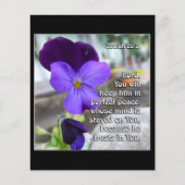 Isaiah 26v3 - Perfect Peace - Blume Flyer (Vorne)