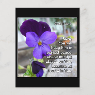 Isaiah 26v3 - Perfect Peace - Blume Flyer