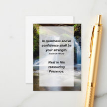 Isaiah 30:15 In Stille und Zuversicht soll