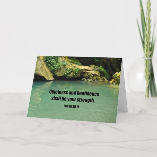 Isaiah 30:15 karte (Vorderseite)