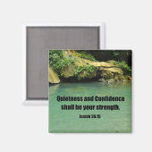 Isaiah 30:15 magnet (Vorderseite/Rückseite)