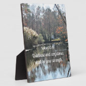 Isaiah 30:15 Ruhe und Zuversicht sollen Fotoplatte (Seite)