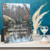 Isaiah 30:15 Ruhe und Zuversicht sollen Fotoplatte (Seite)