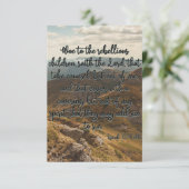 Isaiah 30:1 KJV Bible Verse Pic Flat Grußkarte Karte (Stehend Vorderseite)