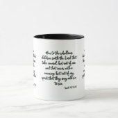 Isaiah 30:1 KJV Bible Verse Zwei-Tone-Tasse Tasse (Zentrum)