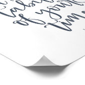 Isaiah 33:6 - Er wird die Stabilität sein - Poster (Ecke)