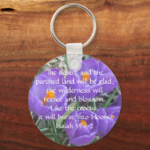 Isaiah 35:1-2 ~ Der Krokus Schlüsselanhänger (Vorderseite)