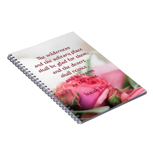 Isaiah 35:1 - die Wüste wird sich freuen und blühe Notizblock (Rechte Seite)