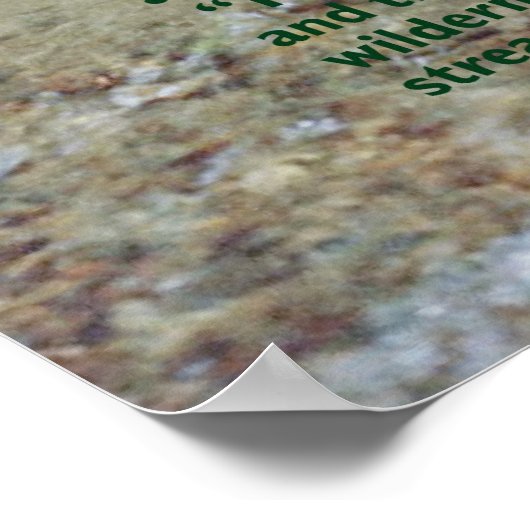 Isaiah 35:4-6 poster (Ecke)