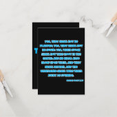 Isaiah 40:24 KJV Bibelschrift Gruß Karte (Vorderseite/Rückseite Beispiel)