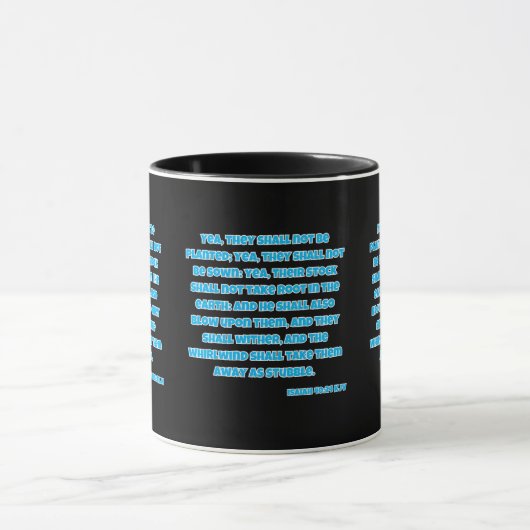 Isaiah 40:24 KJV Bible Scripture Two-Tone Tasse (Zentrum)