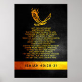 Isaiah 40:28-31 Bibelverse Poster (Vorne)