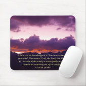 Isaiah 40:28 Sierra Sunset Mousepad (Mit Mouse)