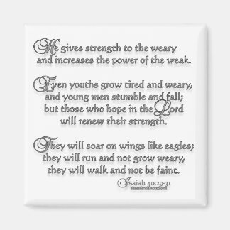Isaiah 40:29-31 magnet