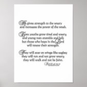 Isaiah 40:29-31 poster (Vorne)