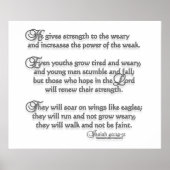 Isaiah 40:29-31 poster (Vorne)