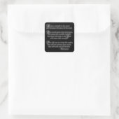 Isaiah 40:29-31 quadratischer aufkleber (Tasche)