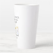 Isaiah 40:29 Er gibt Power Wildblumen Schrift Milchtasse (Vorderseite)