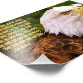 Isaiah 40:30-31 mit Bald Eagle Fotodruck (Ecke)