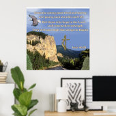 Isaiah 40:30-31 poster (Heimbüro)