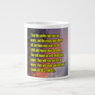 Isaiah 40:30-31 WEBU-Tasse Jumbo-Tasse