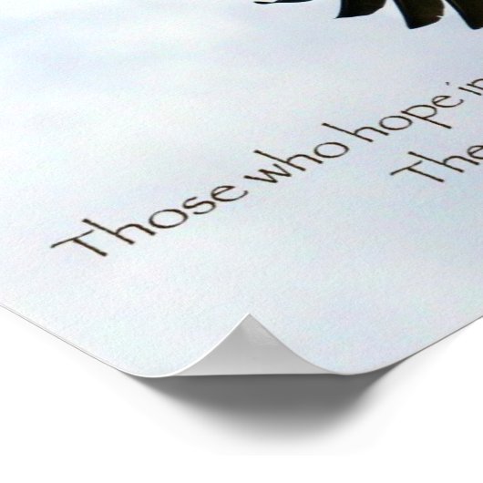 Isaiah 40:31 Adlerplakat Poster (Ecke)