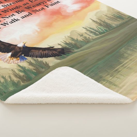 Isaiah 40:31 Adlerschrift Sherpadecke (3/4)