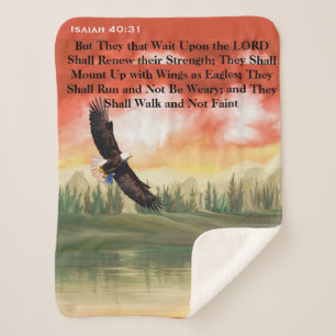 Isaiah 40:31 Adlerschrift Sherpadecke