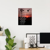 Isaiah 40:31 - Art Print Poster (Heimbüro)