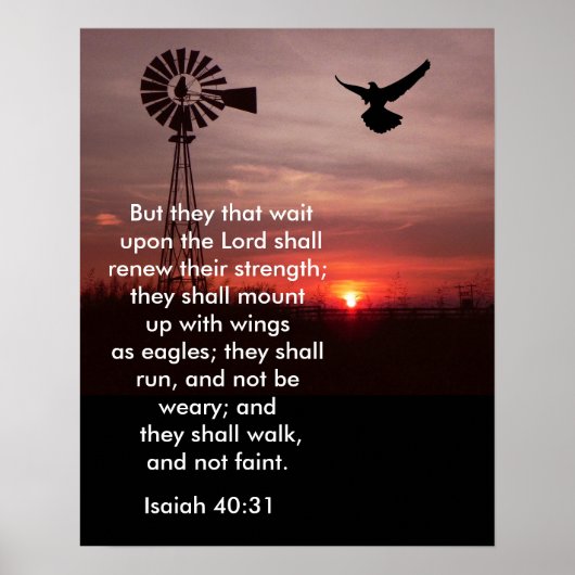Isaiah 40:31 - Art Print Poster (Vorne)