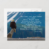 Isaiah 40:31 Auf Adlerflügen bergauf Postkarte (Vorne/Hinten)